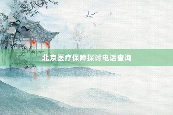 北京医疗保障探讨电话查询